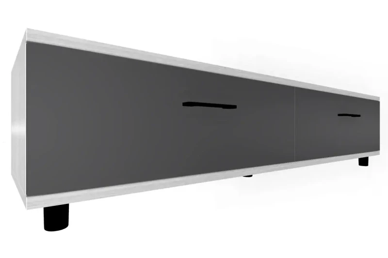 Тумба ТБ-5072-СЯ-АМ (Снежный Ясень/Антрацит Матовый) — Мебель-центр Озерцо