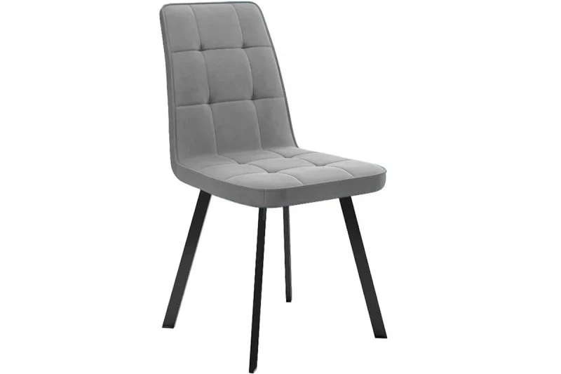 Стул Рони (Черный муар/Микровелюр Bendy Grey) - купить в Озерце