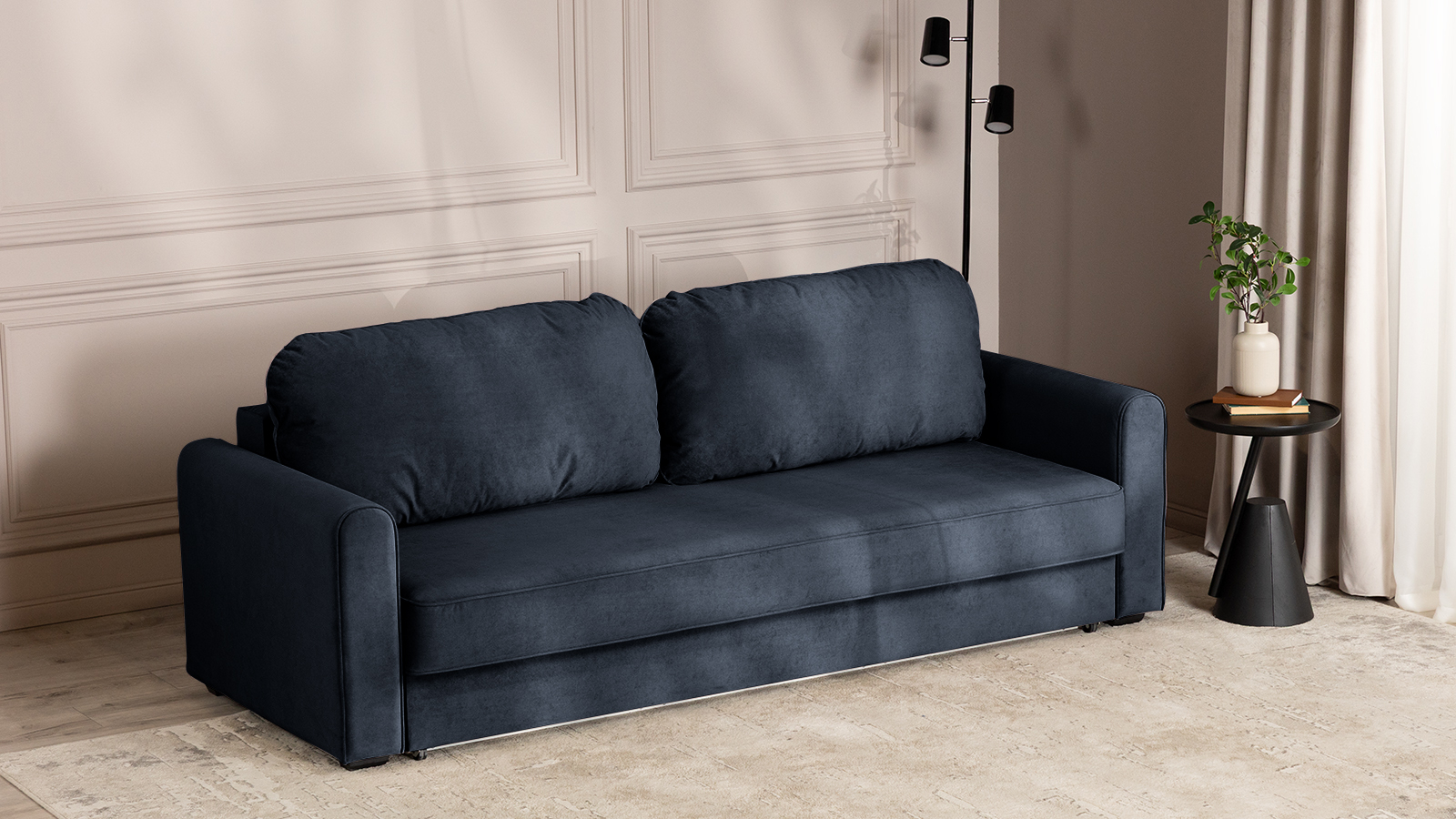 Диван -кровать Magni ткань Sky Velvet 40 96x233 — купить в Озерце