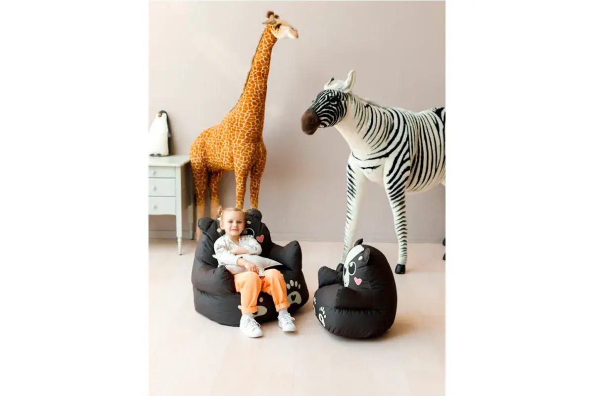 Пуфик Медвежонок S Черный — купить в Озерце