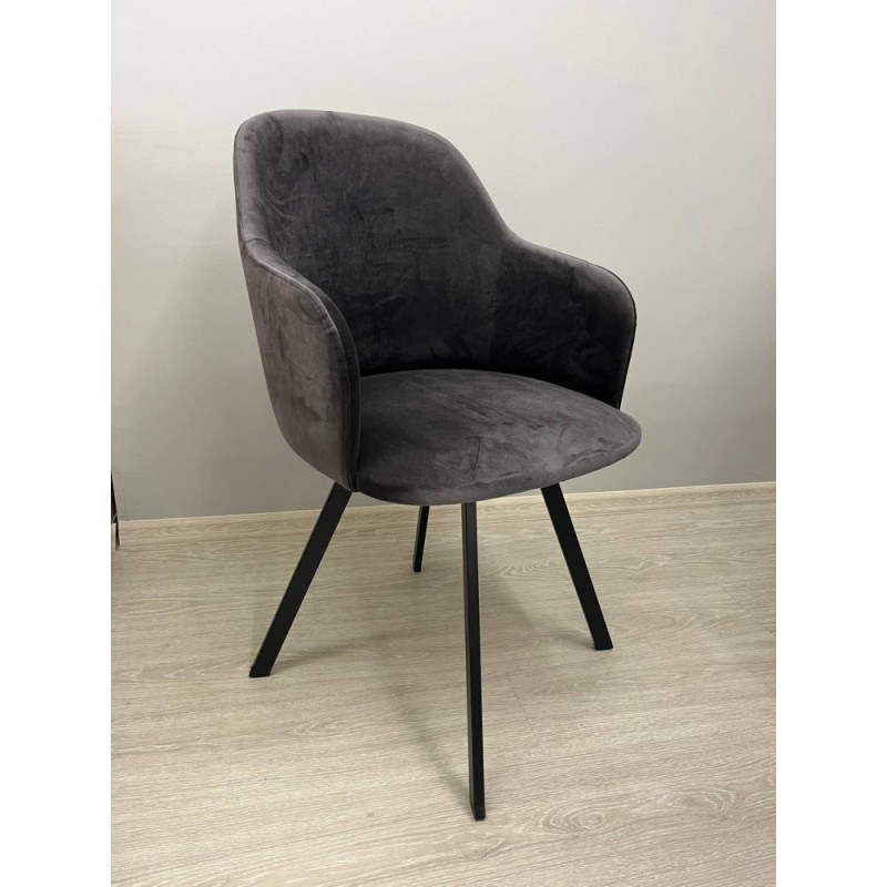 Стул НЭНСИ поворотный муар черный/5KRASOTA05 - купить в Озерце