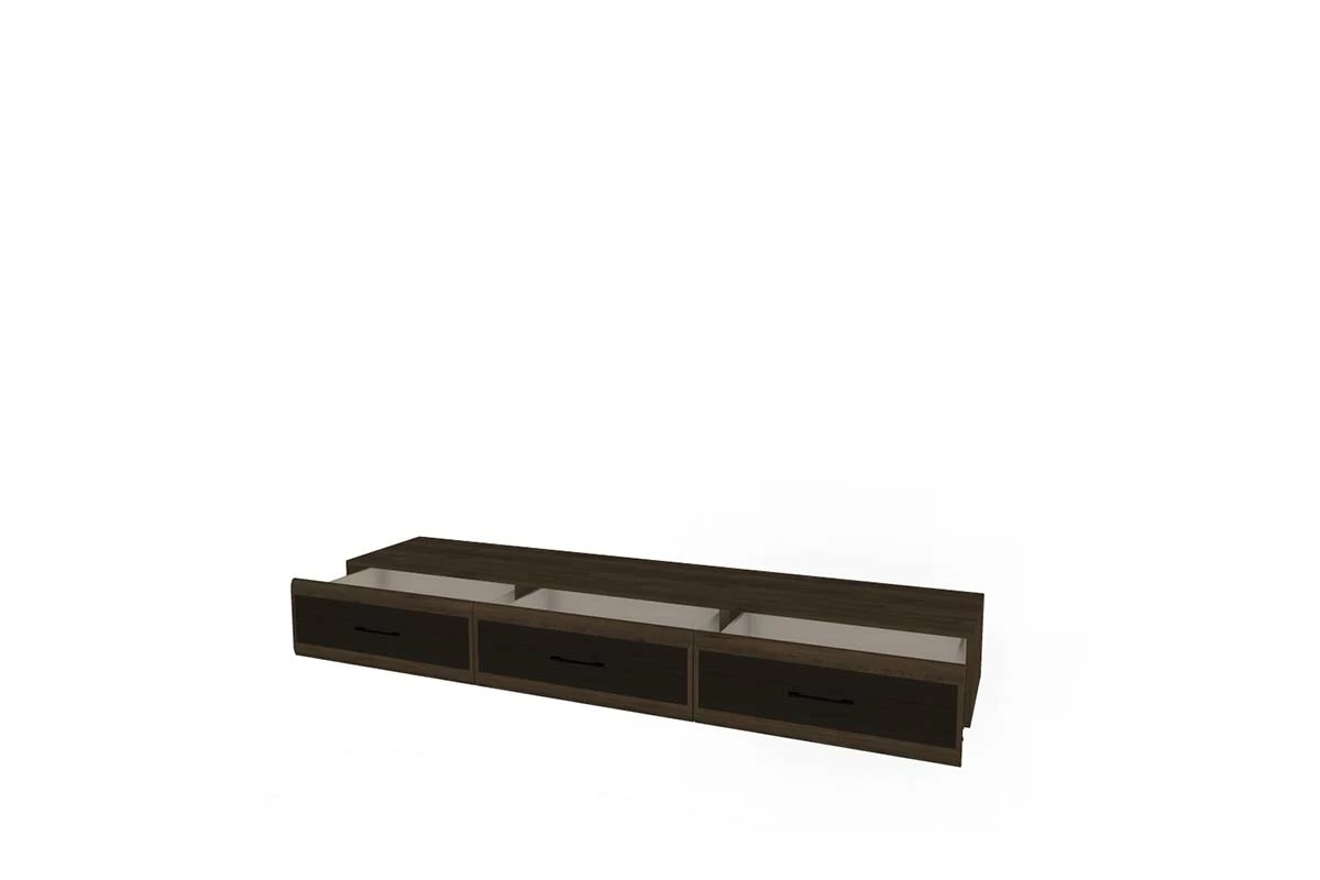 Тумба ТБ-2671 (Гикори Джексон Темный-Комбинированный) — Мебель-центр Озерцо