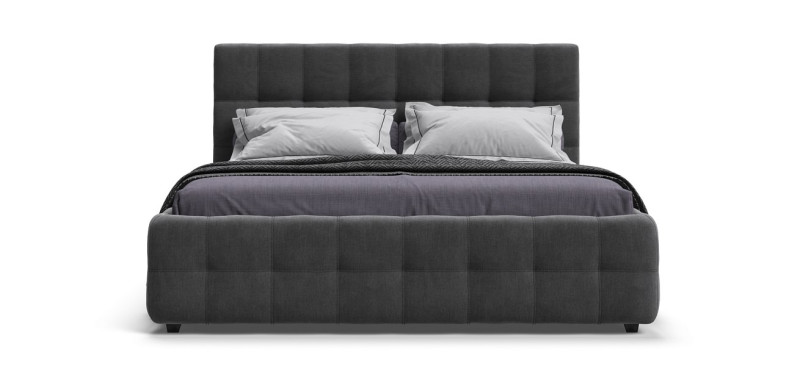 Кровать Босс 180*200 Про велюр Monolit серая - купить в Озерце