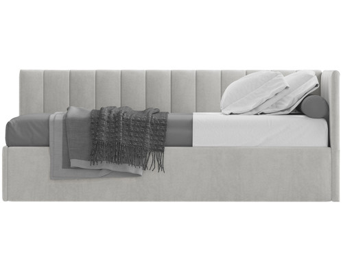 Кровать Сингл 120 угловая с подъемником. Цвет  Simple 29 - купить в Озерце