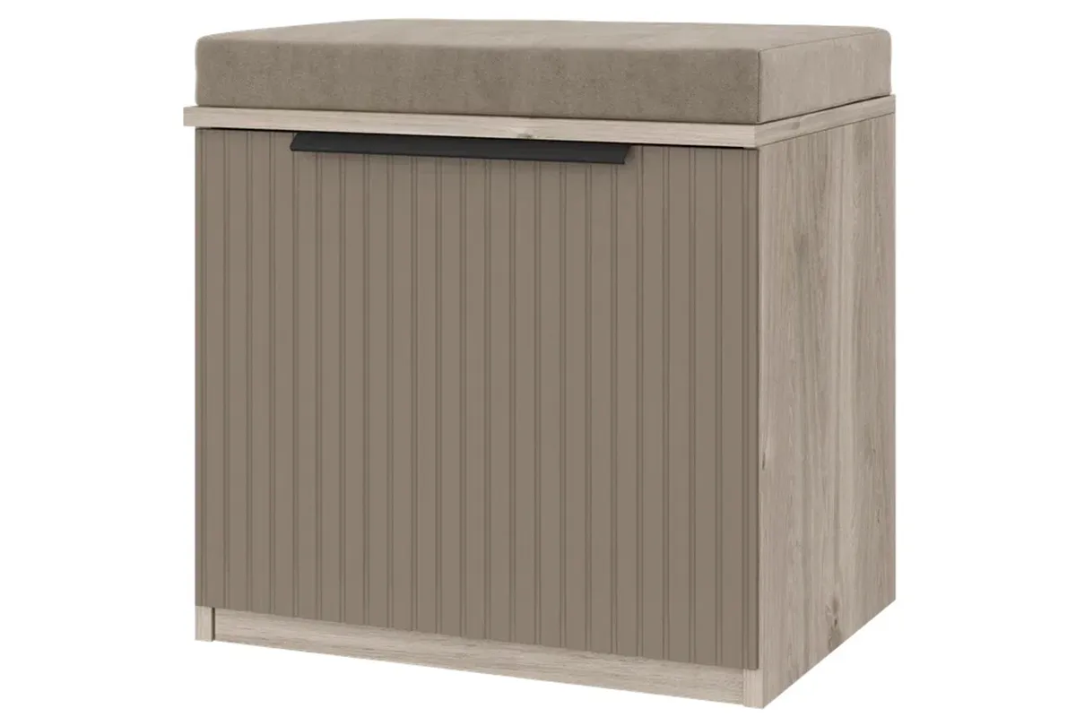 Прихожая Астория №2 (Дуб кастелло серый / Грей софт) — Мебель-центр Озерцо