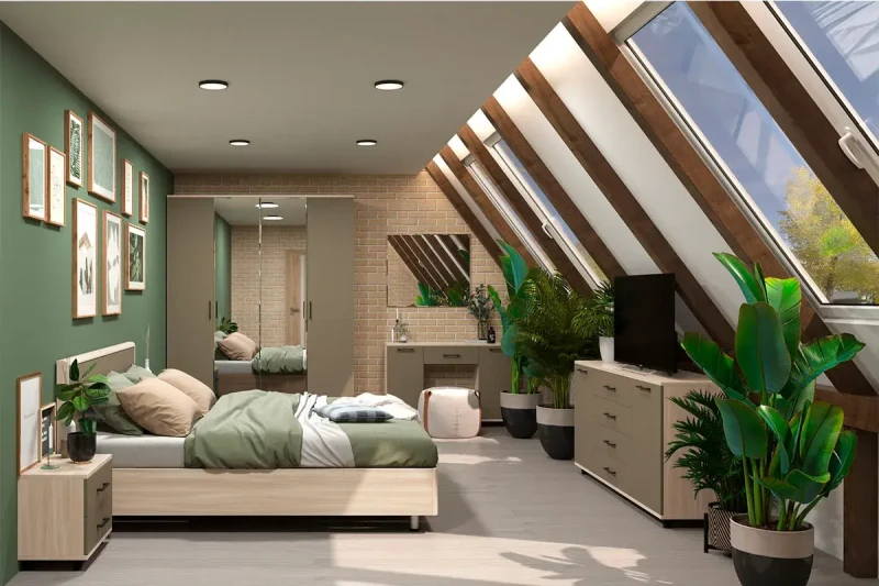 Спальня Грейс комплект 4 (Ясень Асахи/Латте Матовый) - купить в Озерце