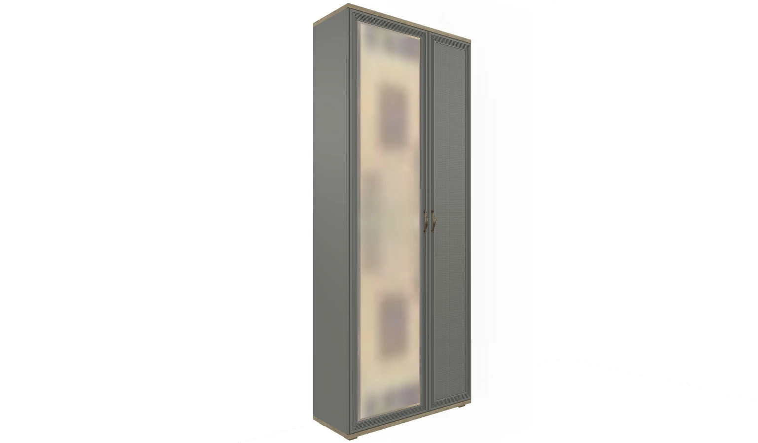 Готовый комплект для прихожей Карина ПК-1001-ГС-СО (Гикори Джексон Светлый/Серый Оникс) — Мебель-центр Озерцо