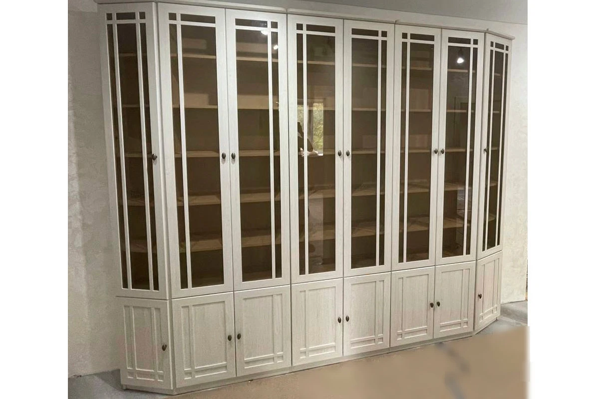 Шкаф для книг со скосом влево Sherlock 34 (Ясень Анкор светлый) в мебель-центре Озерцо