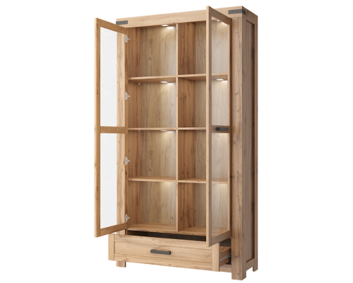 Мортиз Шкаф с витриной 2V1S в мебель-центре Озерцо