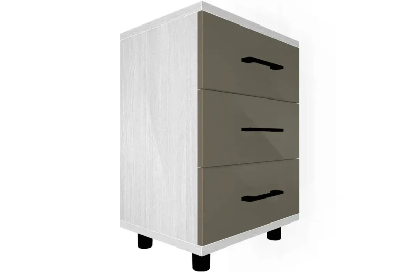 Тумба ТБ-5026-СЯ-ЛМ (Снежный Ясень/Латте Матовый) — Мебель-центр Озерцо