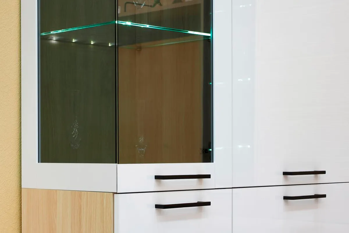 Шкаф многоцелевой ШК-5054-АС-БГ (Ясень Асахи/Белый Бриллиант Глянцевый) в мебель-центре Озерцо