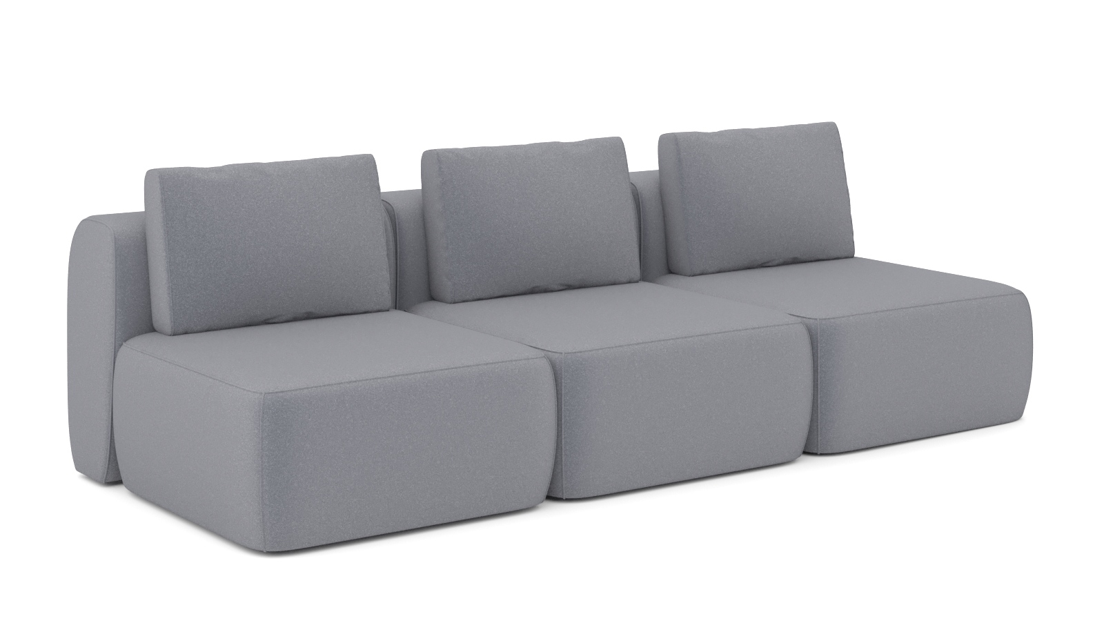 Диван модульный Мольто-3 секц-пуф 85+85+85-спинка 85+85+85-Тк. Aura 11 57x367 — купить в Озерце