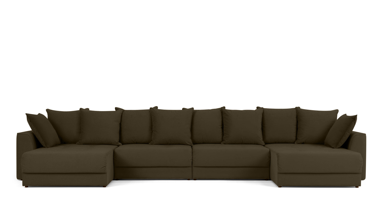 Диван Monako New П-образный с коробом для белья, Тк. Sky Velvet 12 157x455 — купить в Озерце