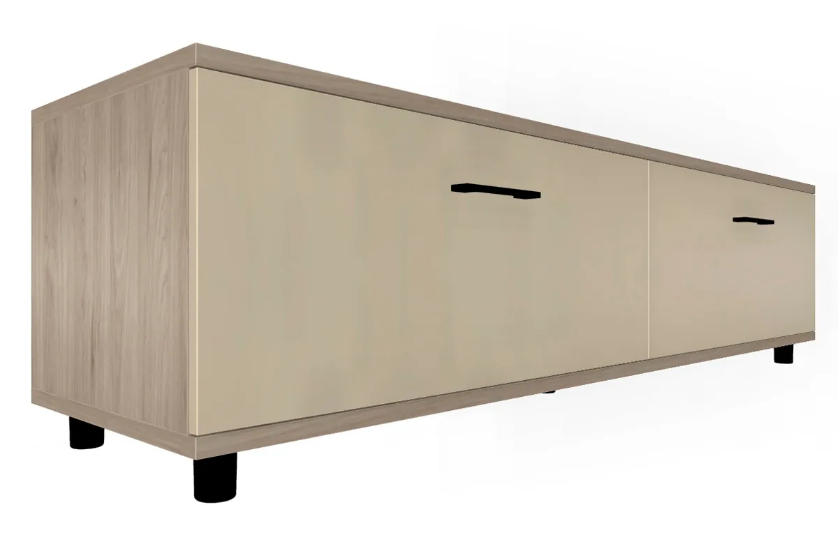 Гостиная Грейс комплект 2 (Гикори Джексон Светлый/Кашемир Глянцевый) — Мебель-центр Озерцо