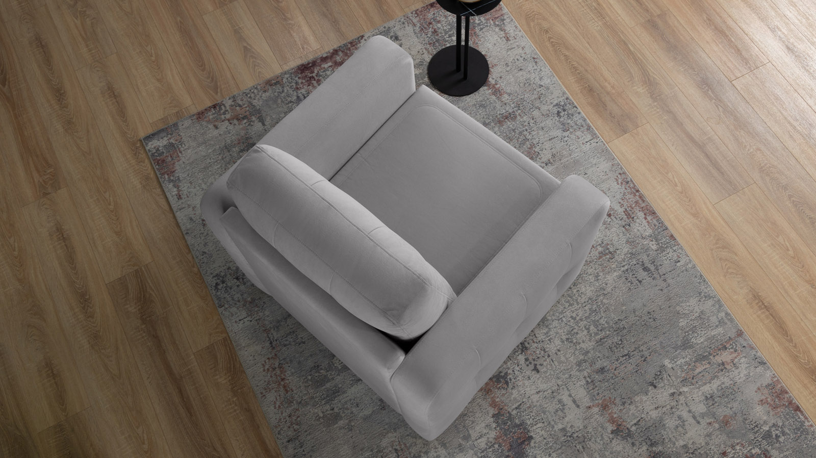 Кресло Loko Pro с широкими подлокотниками, Тк. Sky Velvet 08 85x95 — купить в Озерце