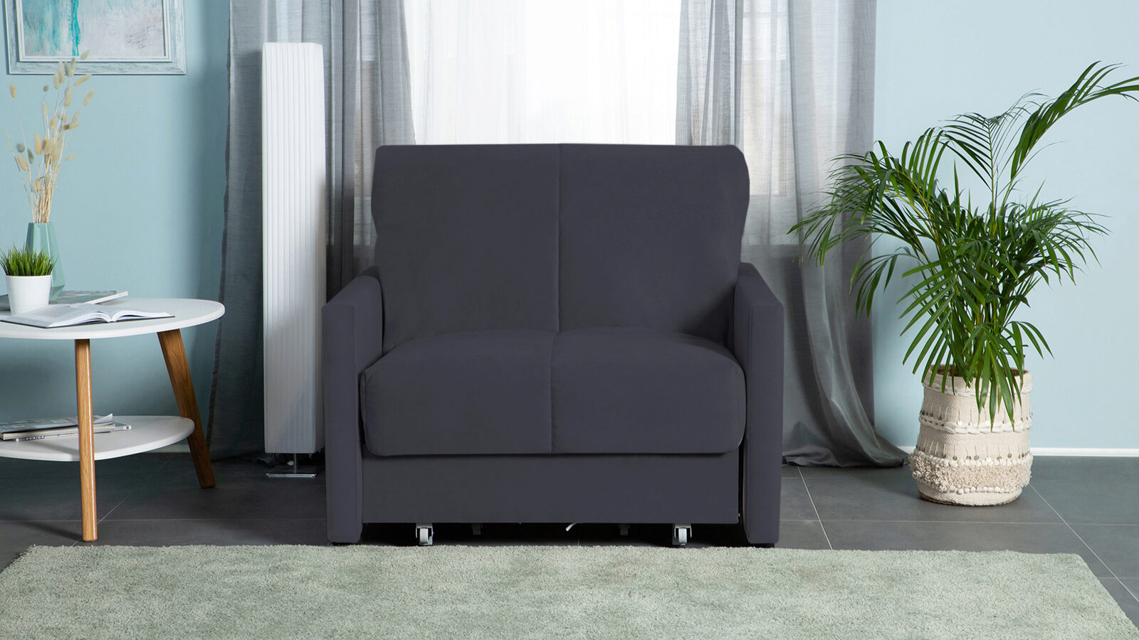 Кресло-кровать Carina Nova Sky velvet 40 80x205 — купить в Озерце