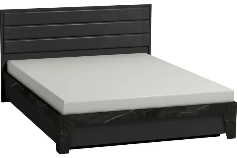 Кровать Айрис 307 Люкс без орт. основания 160х200 (Антрацит / Креатель) - купить в Озерце