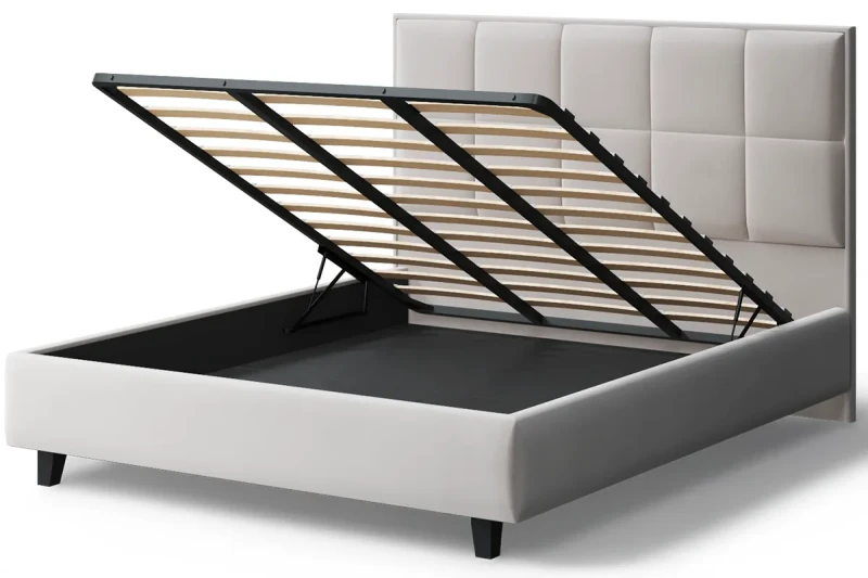Кровать на опоре Велла с подъемым мех-ом и бельев. ящ 140х200 (Neo 02) - купить в Озерце