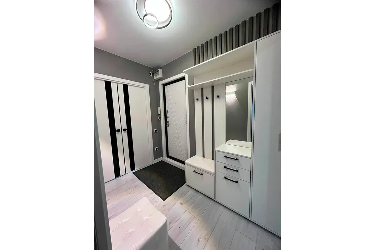 Набор мебели для прихожей Витра Тип 2 (Белый ясень) — Мебель-центр Озерцо