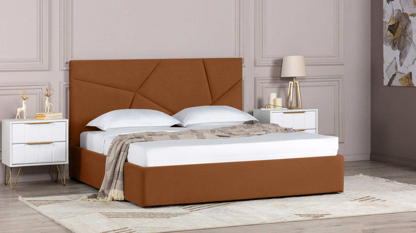 Кровать Opera I, Тк. Casanova Desert 200x200 - купить в Озерце