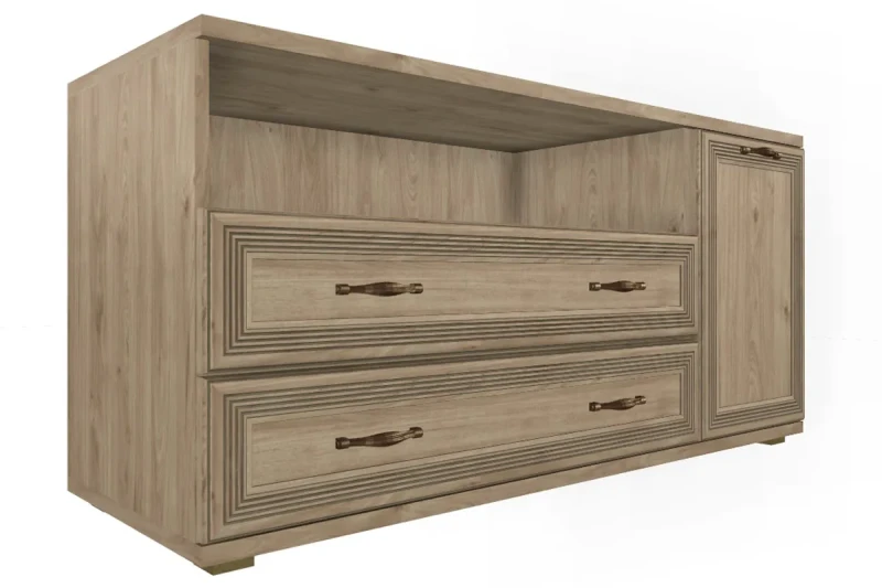 Тумба  ТБ-1023 (Гикори Джексон Светлый) — Мебель-центр Озерцо