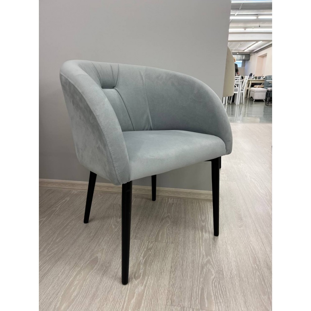 Стул КРИСТИНА-S  муар черный, светло-серый 3VELU52 - купить в Озерце