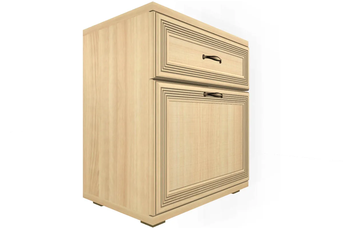 Готовый комплект для спальни СК-1024-АС-В (Ясень Асахи/Велюр) - купить в Озерце