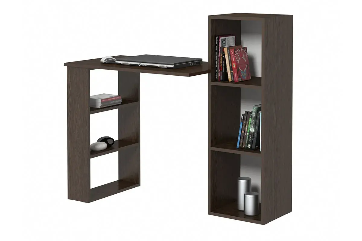 Стол письменный Лаки тип 1 (Венге Цаво) — Мебель-центр Озерцо