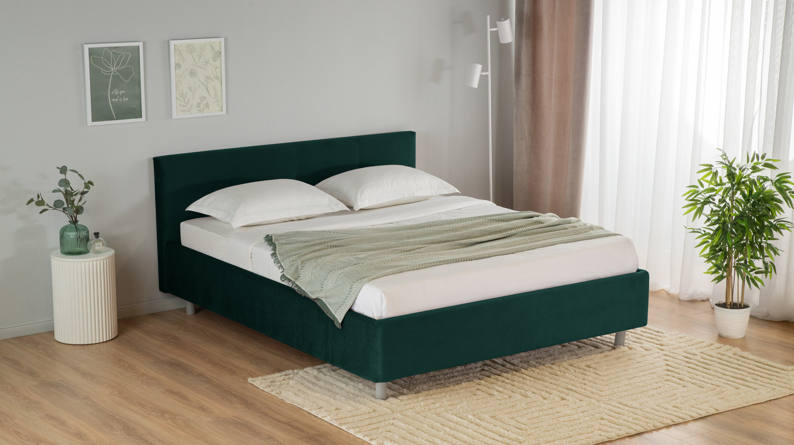 Кровать с подъемным механизмом Vanessa nova, ткань Sky Velvet 42, 180x200 - купить в Озерце