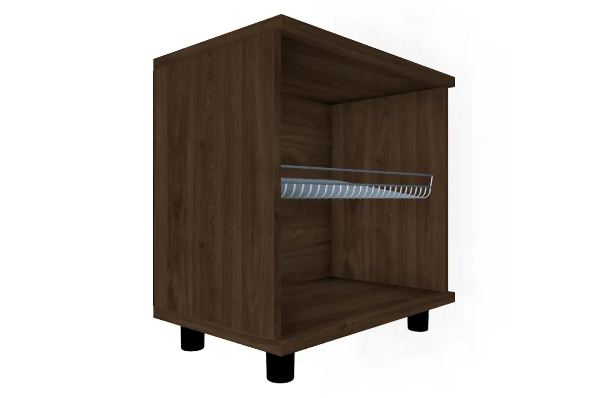 Тумба ТБ-5042-ГТ-КГ (Гикори Джексон Темный/Кашемир Глянцевый) — Мебель-центр Озерцо