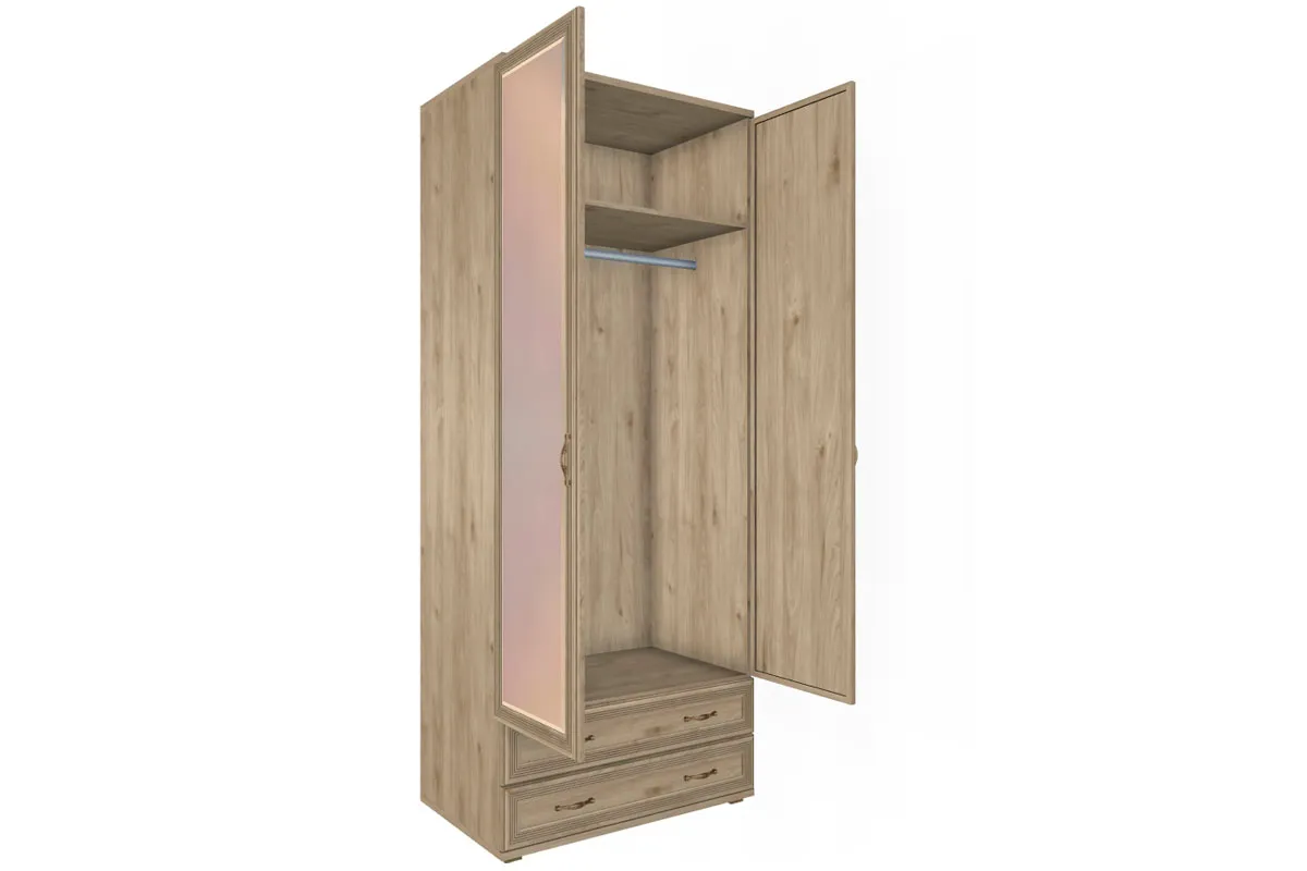 Готовый комплект для спальни СК-1023-ГС (Гикори Джексон Светлый) - купить в Озерце