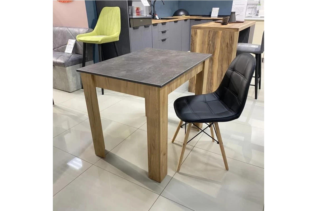 Стол обеденный Промо тип 1 (Дуб Крафт Золотой/Ателье темный) - купить в Озерце