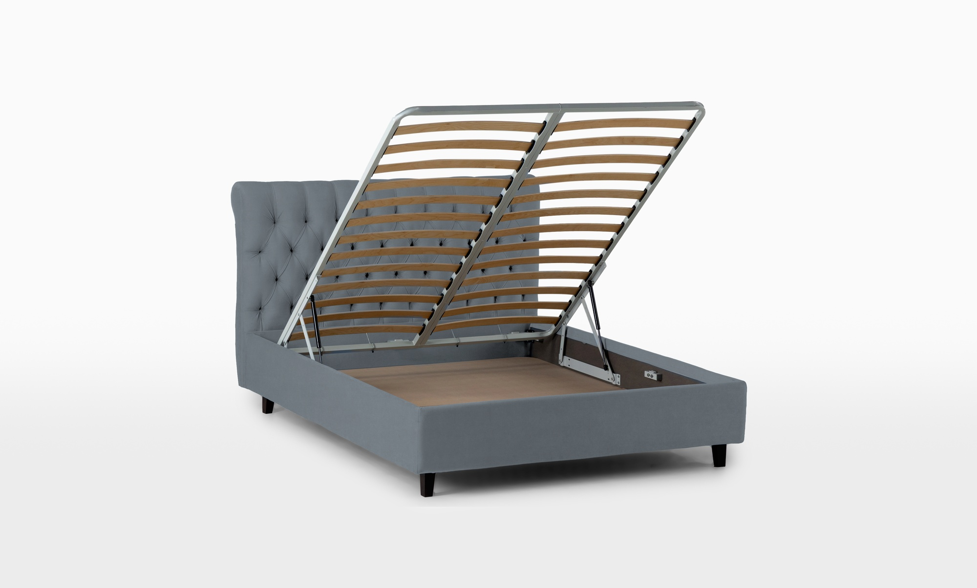 Кровать Allegro, ткань Sky Velvet 08, 160x200 - купить в Озерце
