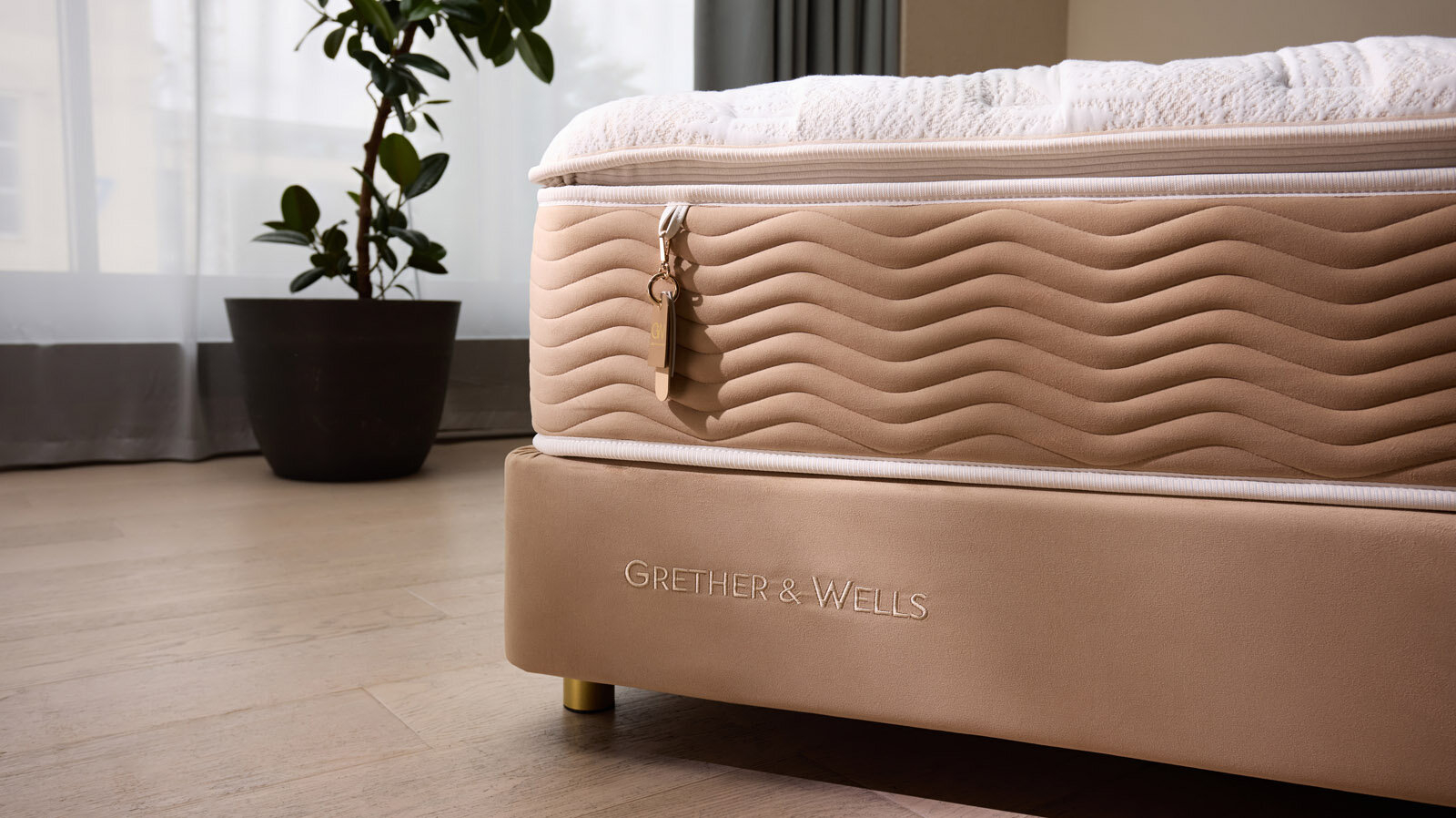 Основание Grether & Wells Royal Desert h-20 ножка GW h=120 (золото) 80x200 - купить в Озерце