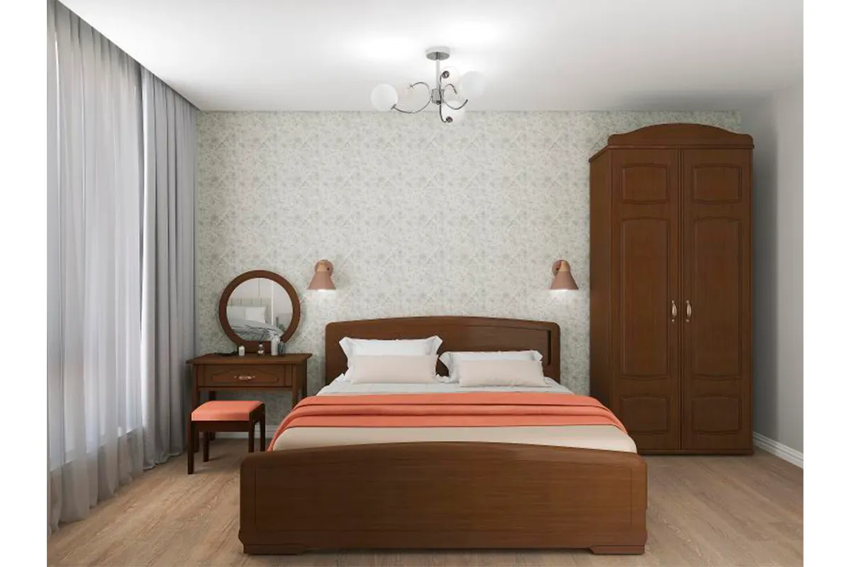 Шкаф Кристина 2-дверный без ящиков (Орех) в мебель-центре Озерцо