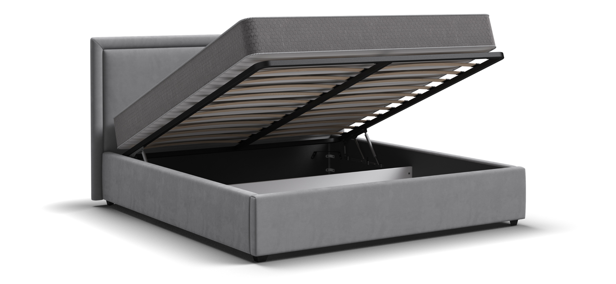 Кровать Фрея 160*200 с ПМ MONOLIT Сталь - купить в Озерце