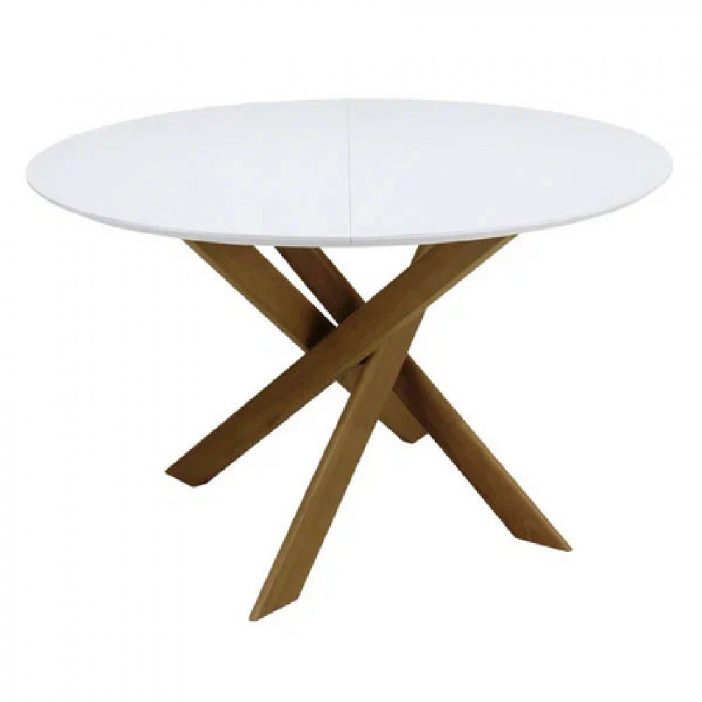 Стол Патти d120 белый/ольха - купить в Озерце