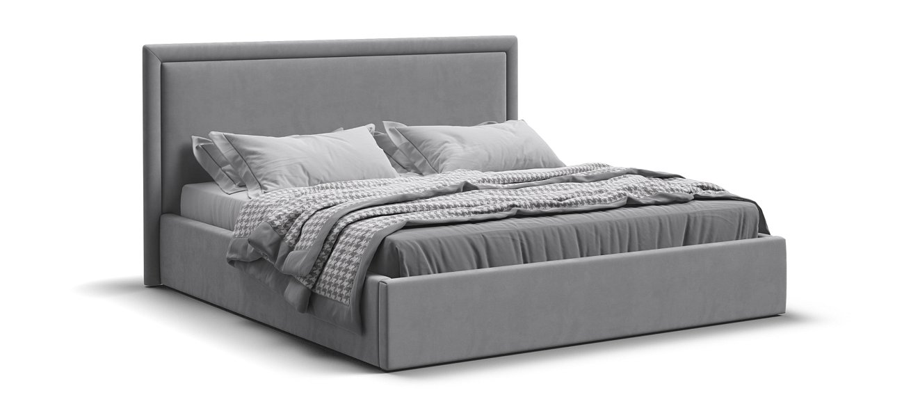 Кровать Фрея 160*200 без ПМ MONOLIT Сталь - купить в Озерце