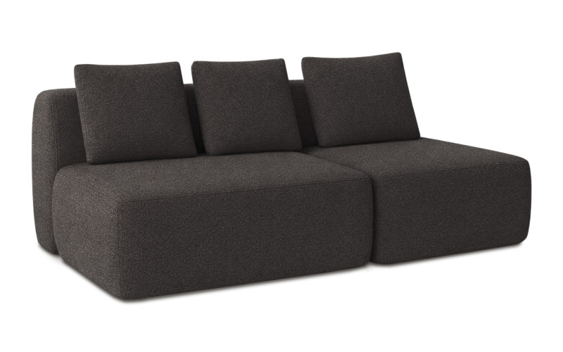 Диван модульный Мольто-2 секц-пуф 125+85-спинка 125+85-Тк. Galaktika Grey (Тк. Галактика Грей) 57 — купить в Озерце