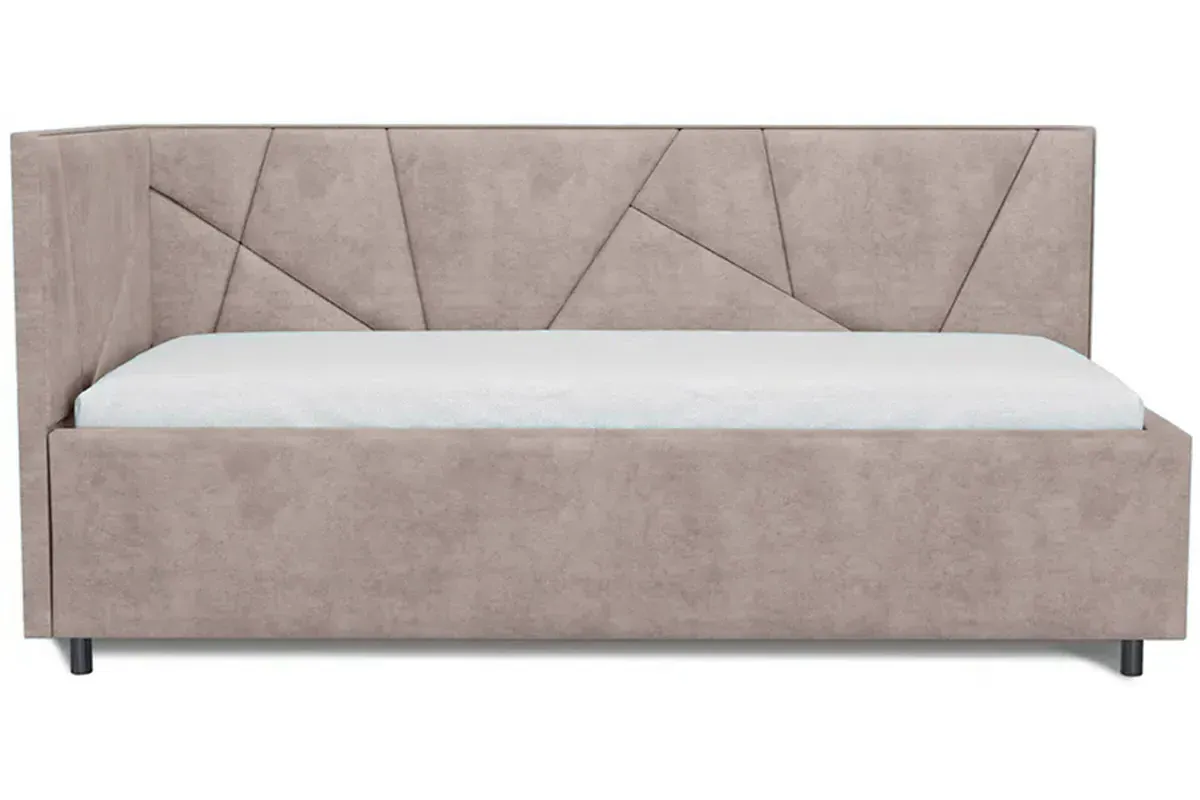 Кровать Рица с ПМ 90х200 (Selfie Smoke / Левый угол) 2 кат. - купить в Озерце