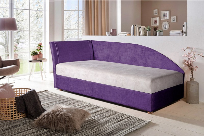 Кровать Алиса с боковым щитом (встроенный матрас, блок независимых пружин) - купить в Озерце