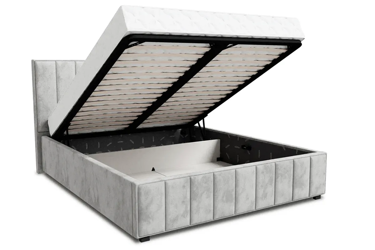 Кровать Кордова-1 с ПМ 160х200 (Lovers-8 / Серый) 2 кат. - купить в Озерце