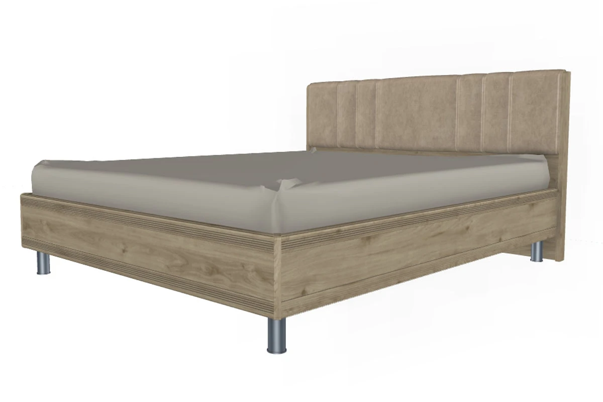 Готовый комплект для спальни СК-1004-ГС-В (Гикори Джексон Светлый/Велюр) - купить в Озерце