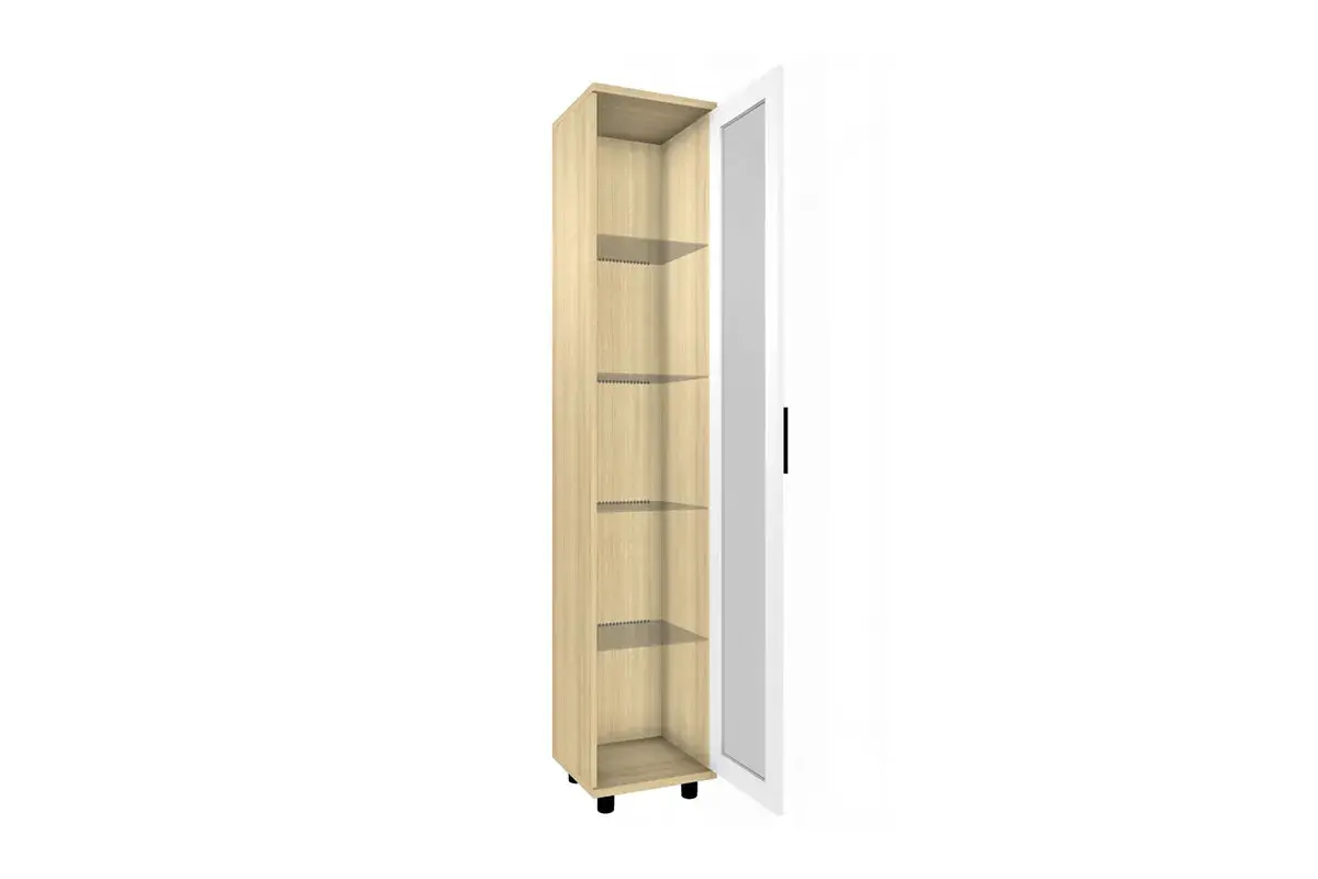 Шкаф многоцелевой ШК-5067-АС-БГ (Ясень Асахи/Белый Бриллиант Глянцевый) в мебель-центре Озерцо