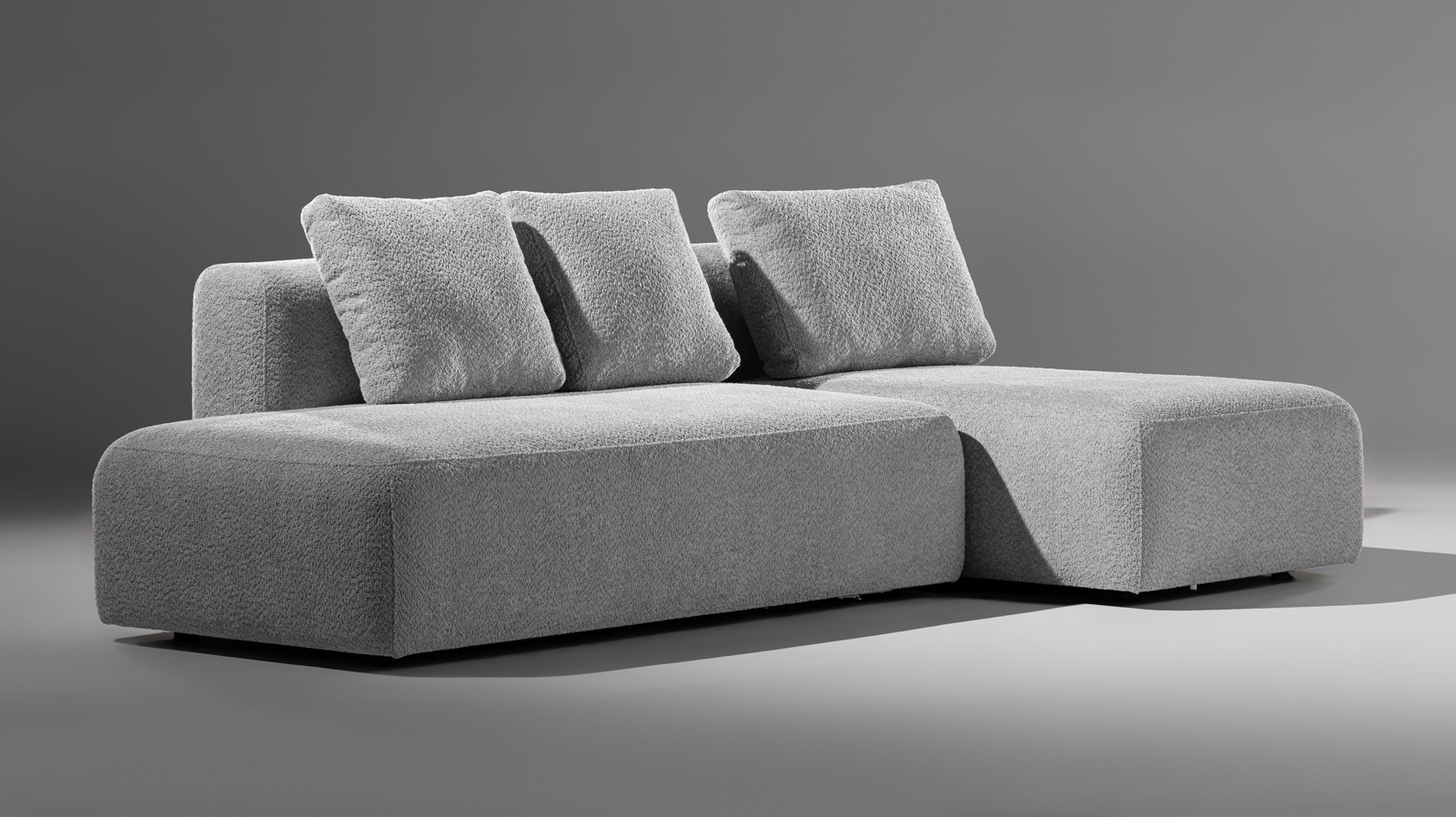 Диван модульный 2-секционный Molto 170+125 Тк. Soul 995 147x258 — купить в Озерце