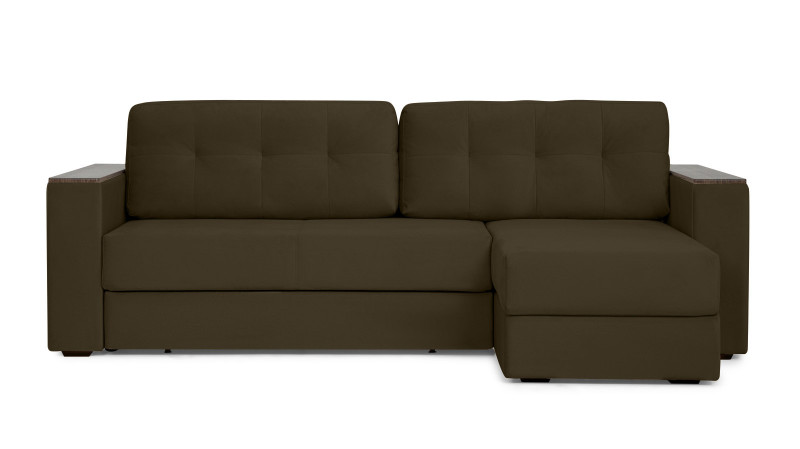 Диван угловой Loko Pro с хранением в подлокотниках, ткань Sky Velvet 12 164x212 — в мебель-центре Озерцо