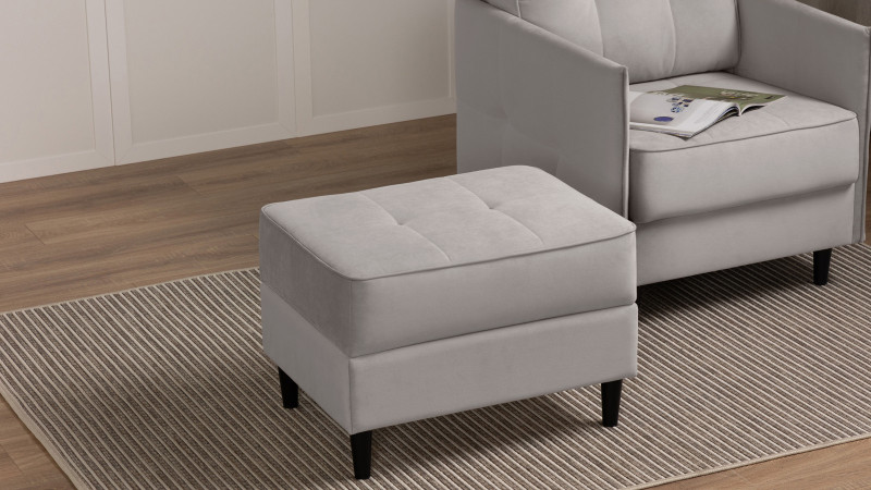 Пуф Amani Pro, Тк. Тк. Casanova Grey 53x68 — купить в Озерце