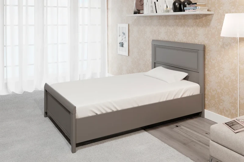 Кровать КР-2022-СО 140х200 (Серый Оникс) - купить в Озерце