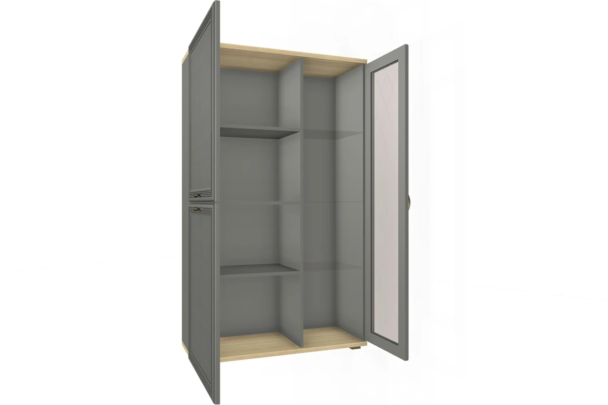 Готовый комплект для гостиной Карина ГК-1001-АС-СО (Ясень Асахи/Серый Оникс) — Мебель-центр Озерцо