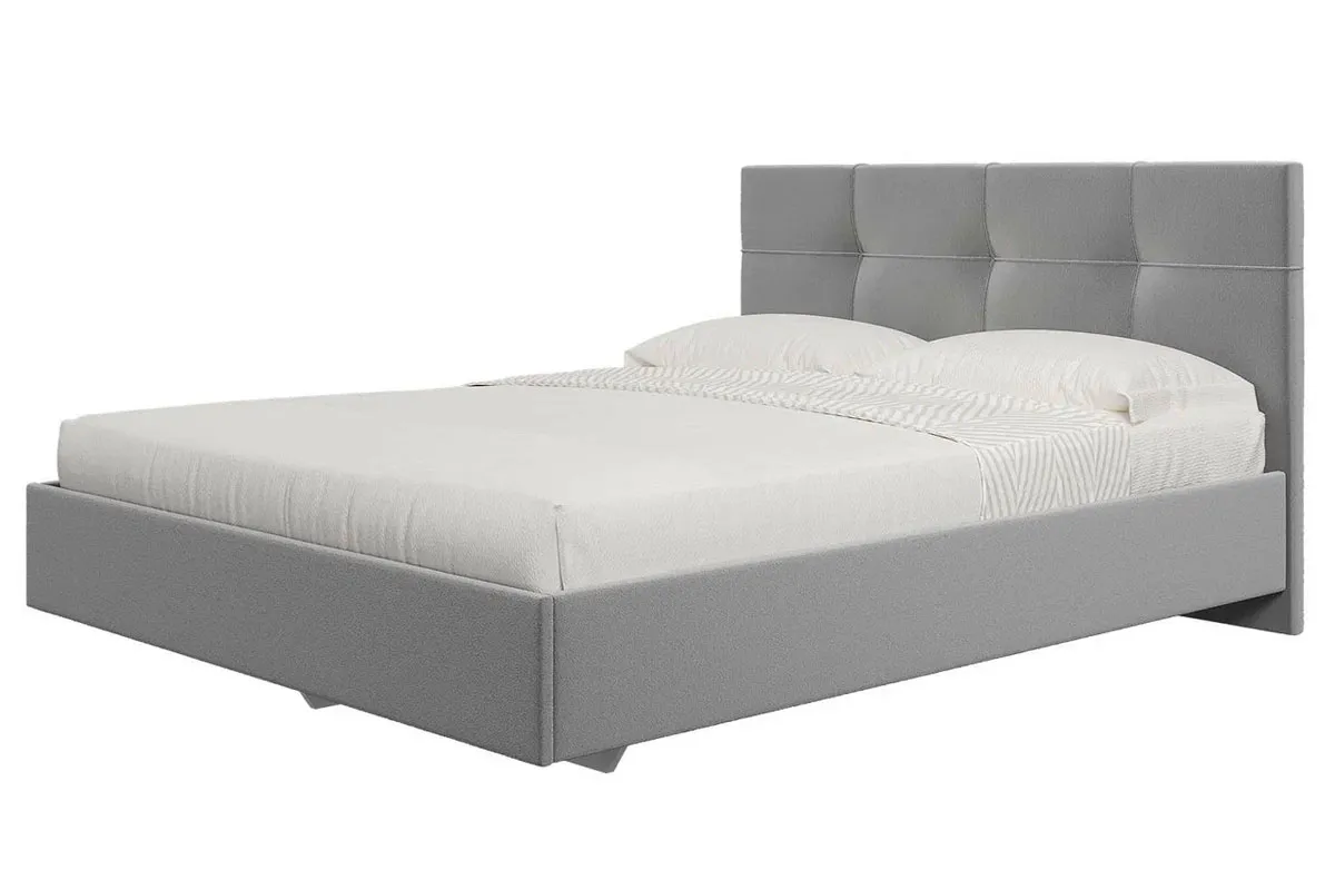 Кровать Каприз на латах 160х200 (Newtone Light GREY (светло-серый)) - купить в Озерце